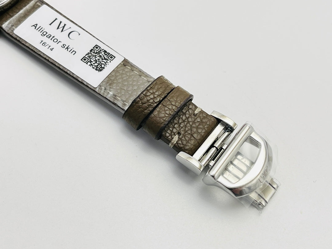 LADY -Silver Wthite - Brwon Leather - Automatic - 34mm