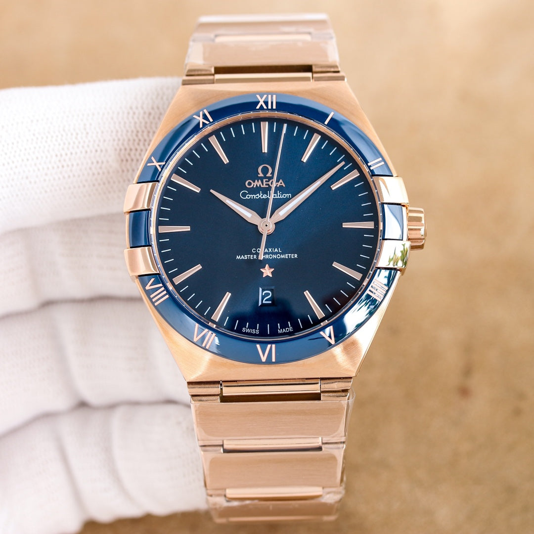 Blue -Rosegold - 904L Steel- Automatic - 41mm