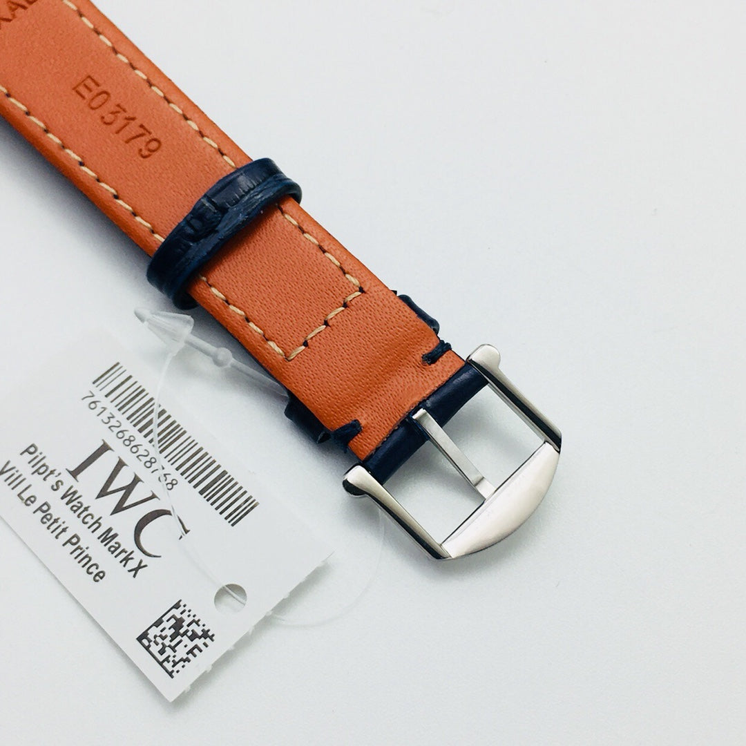 LADY -Silver White - Blue Leather - Automatic - 34mm