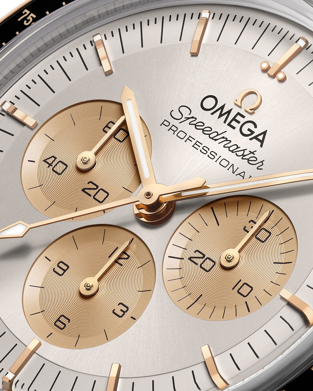 Chronograph -Moon- Silver -Brown Leather- Manual winding - 42mm