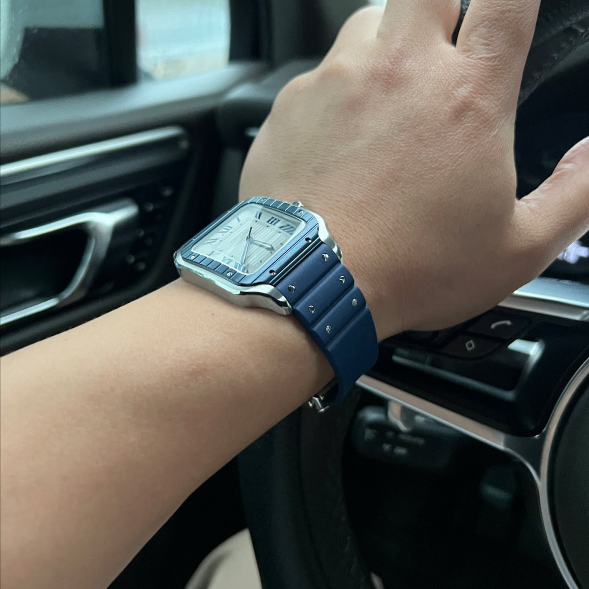 White Blue - Blue Rubber/White 904L Steel - Automatic - 47*40mm
