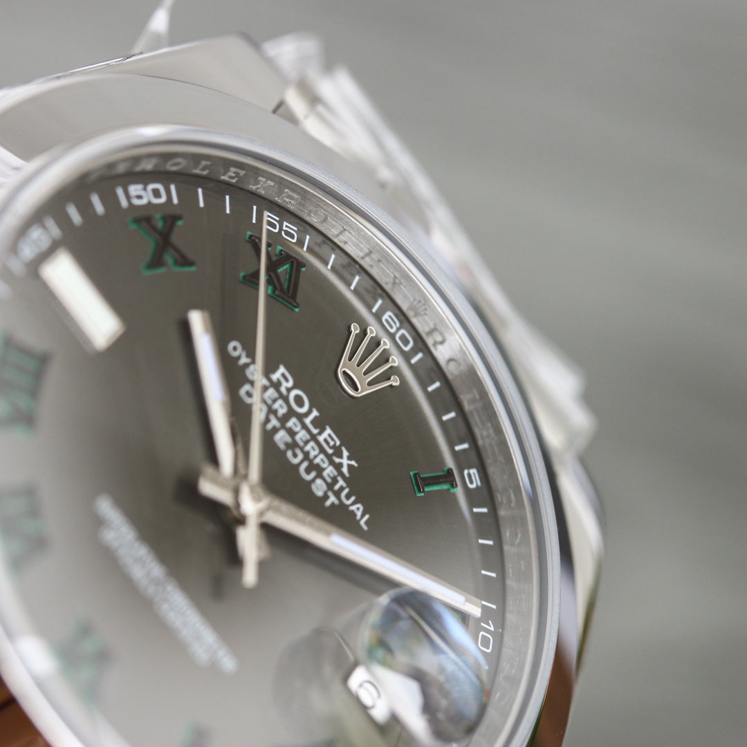 C-Factory - Grey -Smooth bezel- Silver 904L Steel- Automatic - 41mm