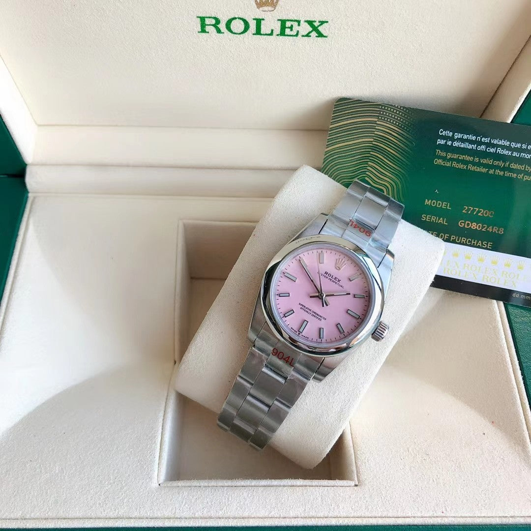 Pink Silver - Steel 904L Silver - Automatic-41mm/31mm