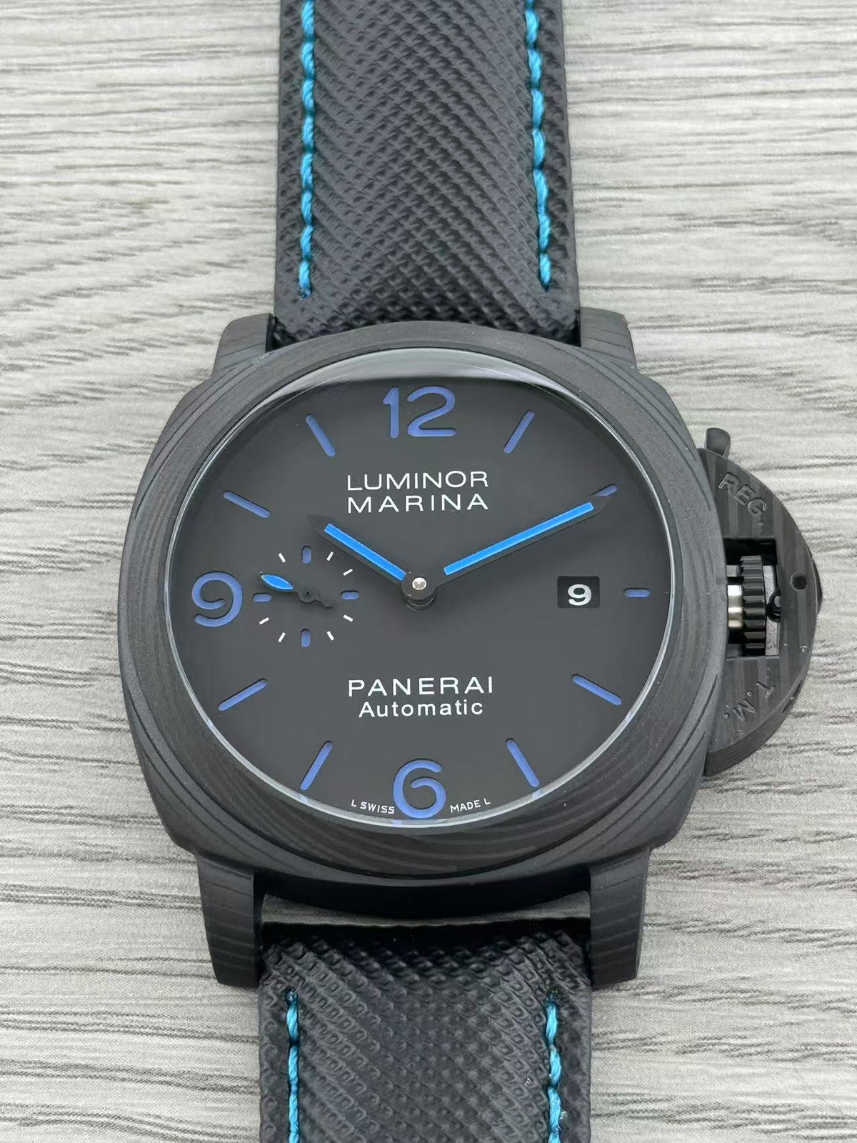 Black - 904L Steel - Black Rubber -Automatic - 44mm