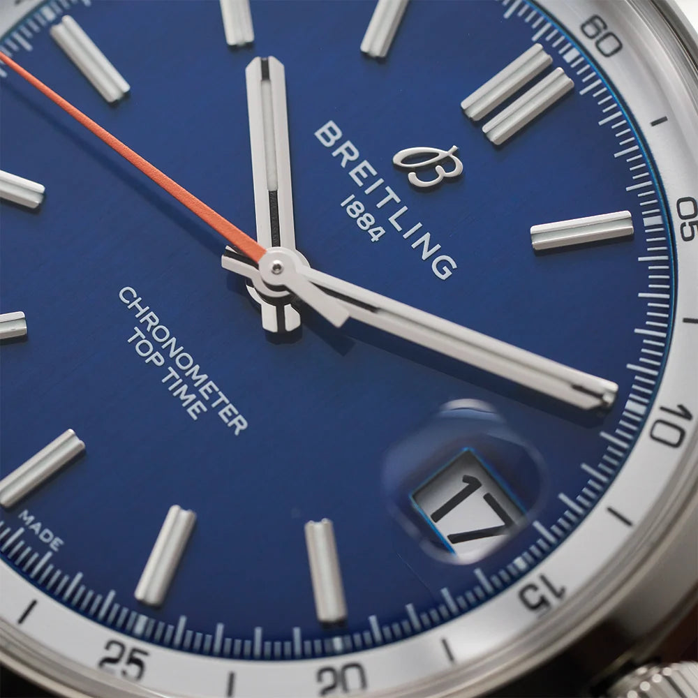 Silver Blue - T-Timer - Silver 904L Steel - Automatic - 38mm