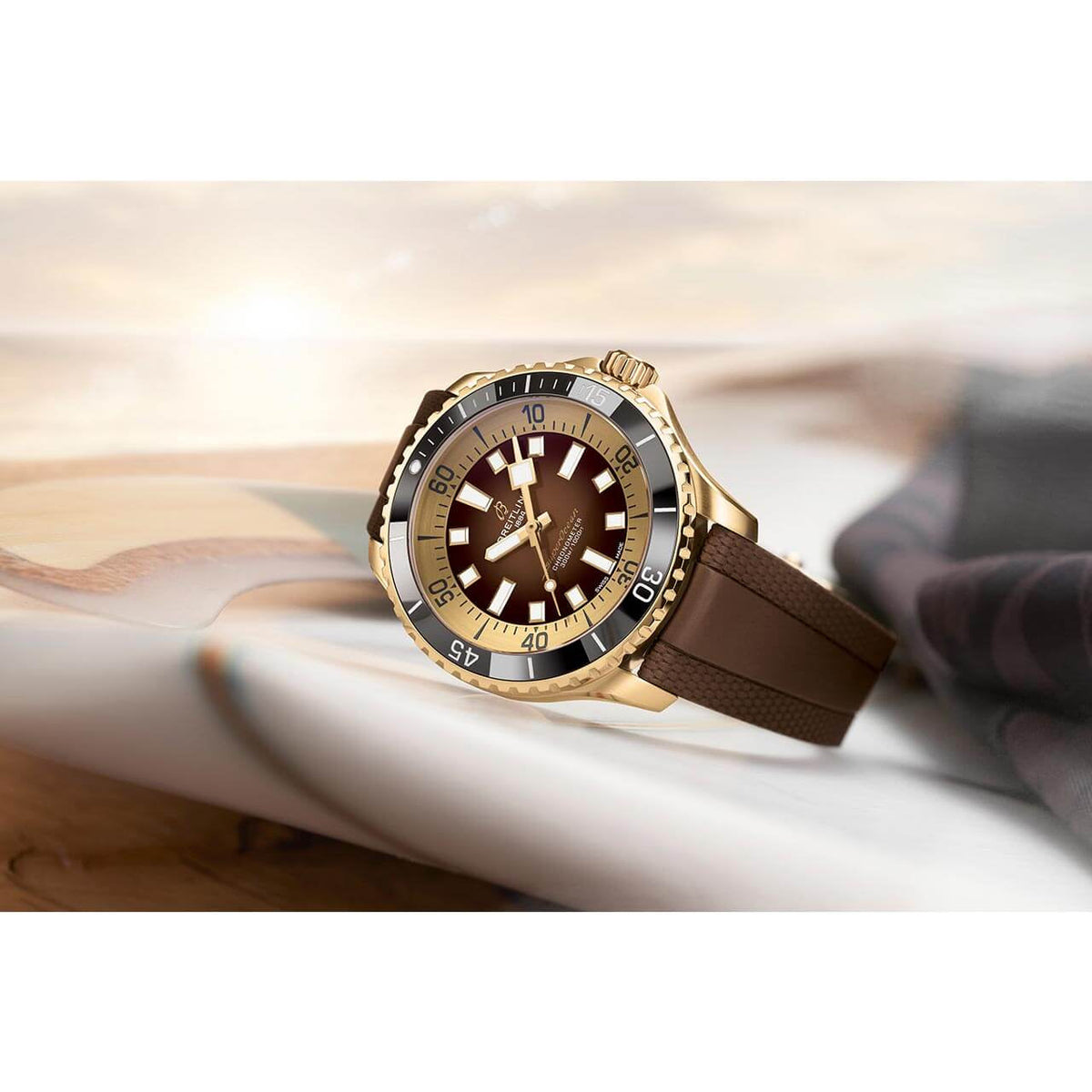 Black Ceramic- Brown Rosegold - Brown Rubber - Automatic - 42mm