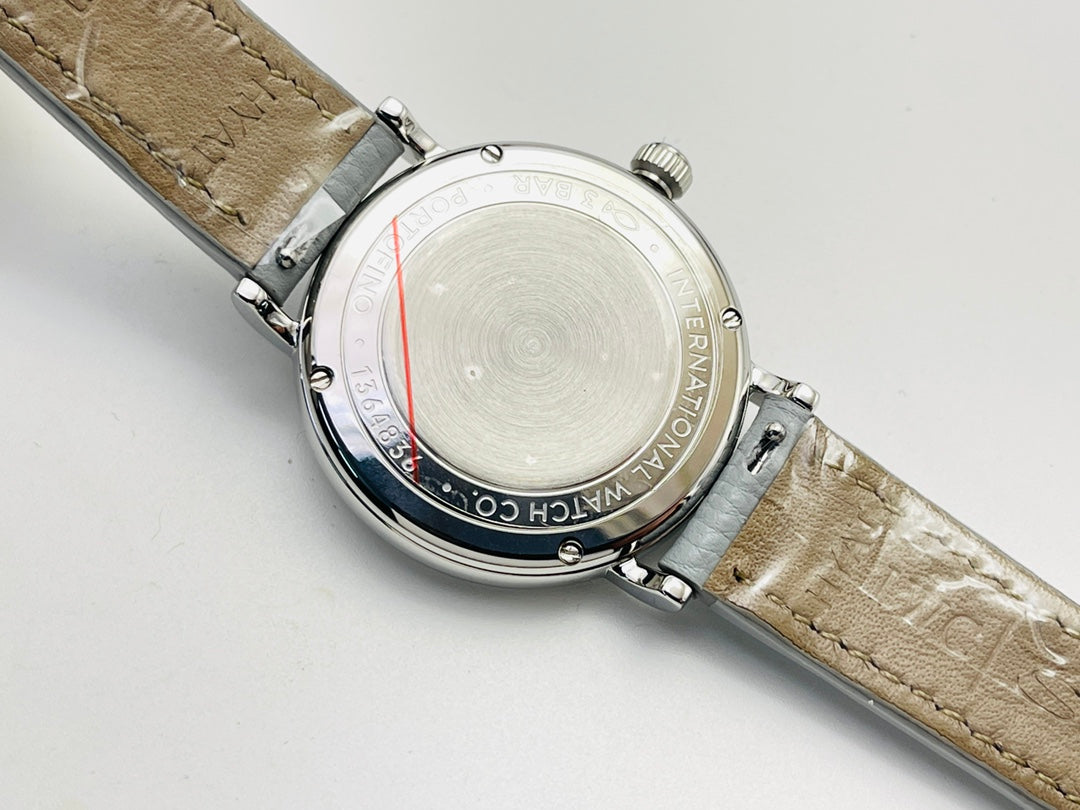 LADY -Pink - Grey Leather - Automatic - 34mm