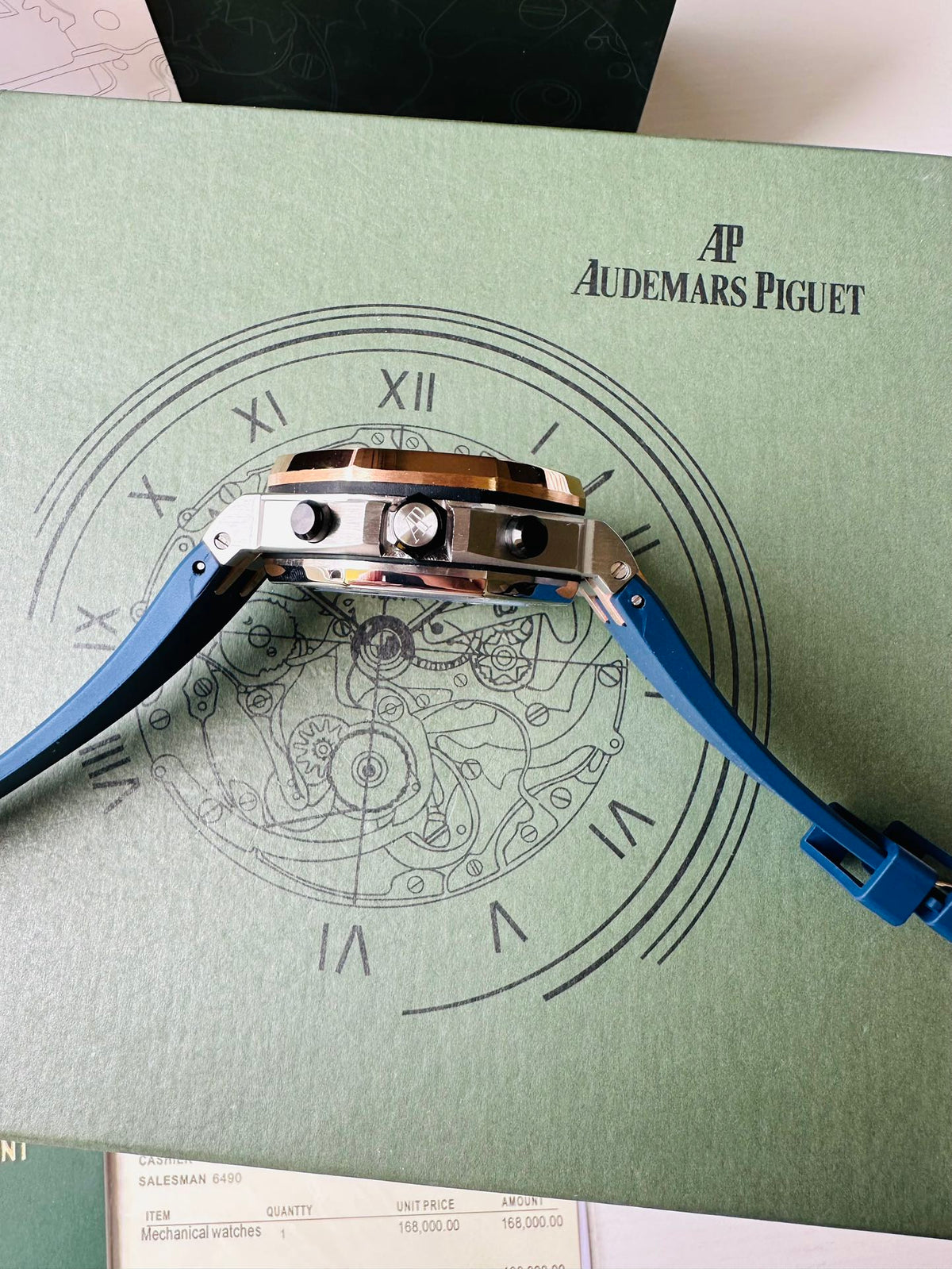 Chronograph - 26471S- Yellow Gold Ceramic Bezel - Blue Rubber - Automatic - 44mm