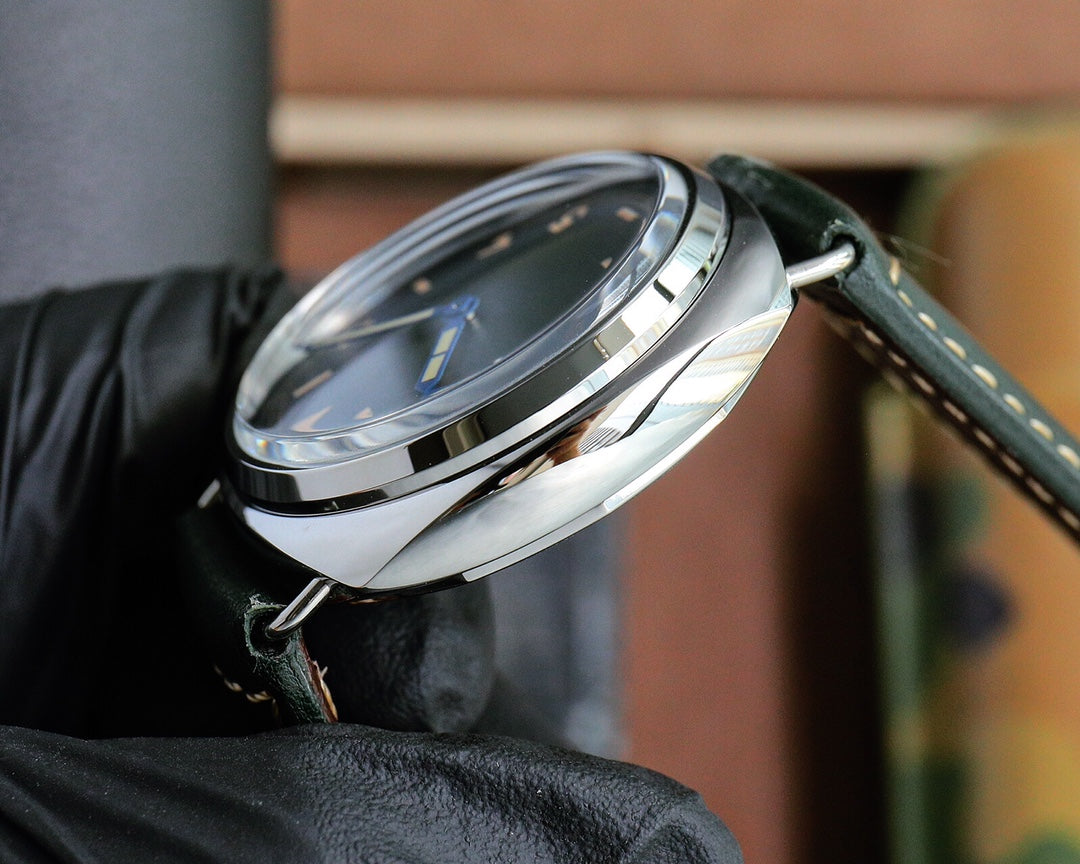 Green Silver - Green Leather - Automatic - 44mm