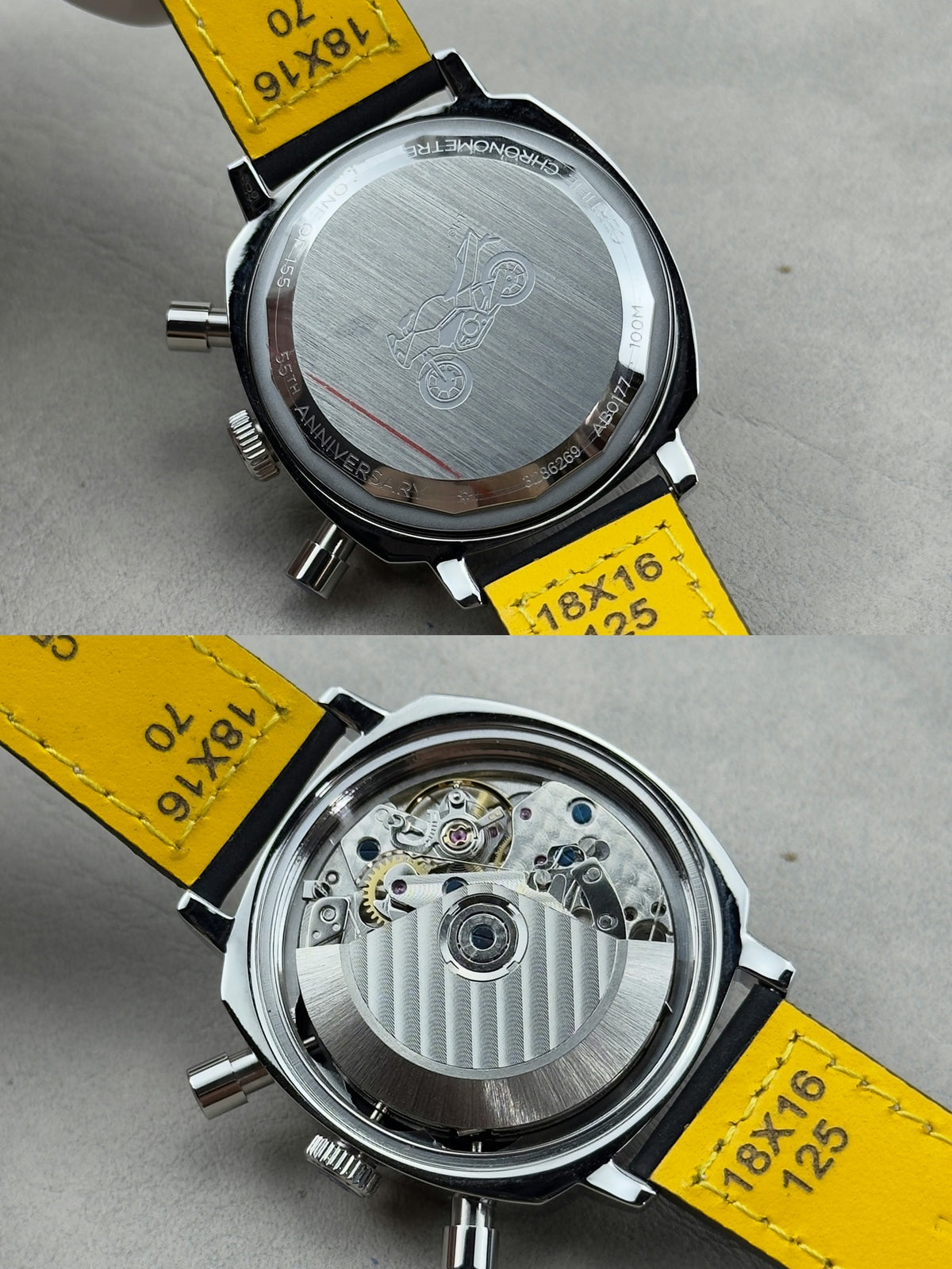 Chronograph - Silver Black - T-Timer - Silver 904L Steel - Automatic - 38mm
