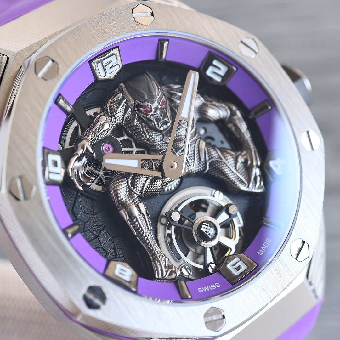 Tourbillon Purple - Purple Rubber - Automatic - 42mm