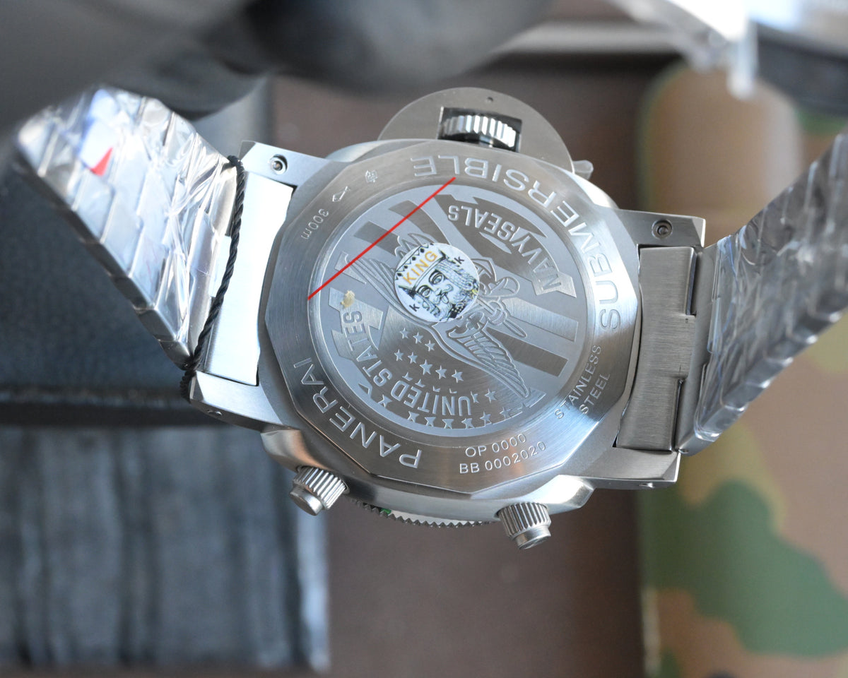 316L Black Silver - White 316L Steel - Automatic - 47mm