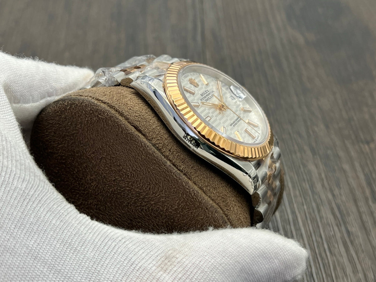 C-Factory - White Wave - Silver Gold 904L Steel- Automatic - 41mm