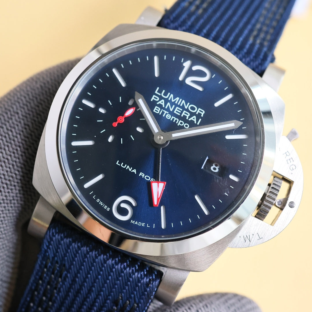 Blue Silver - Blue Rubber - Automatic - 44mm