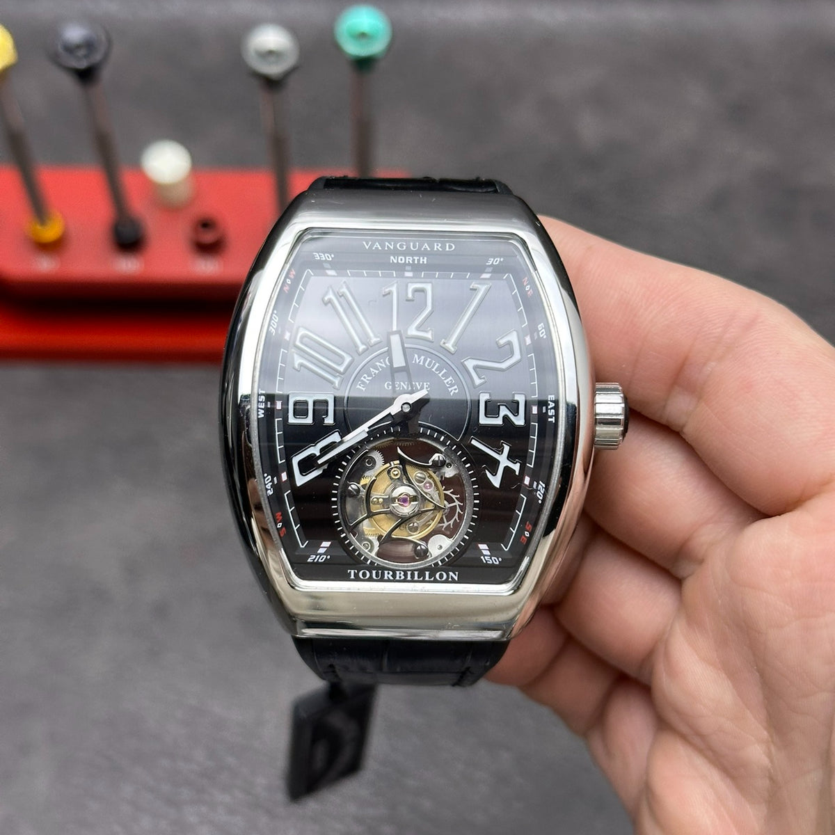 Top! Tourbillon -Black Rubber - Automatic - 44mm