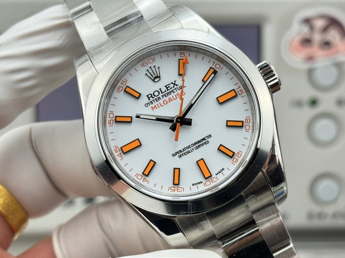 White - Silver Orange - White 904L Steel - Automatic-3131 - 40mm