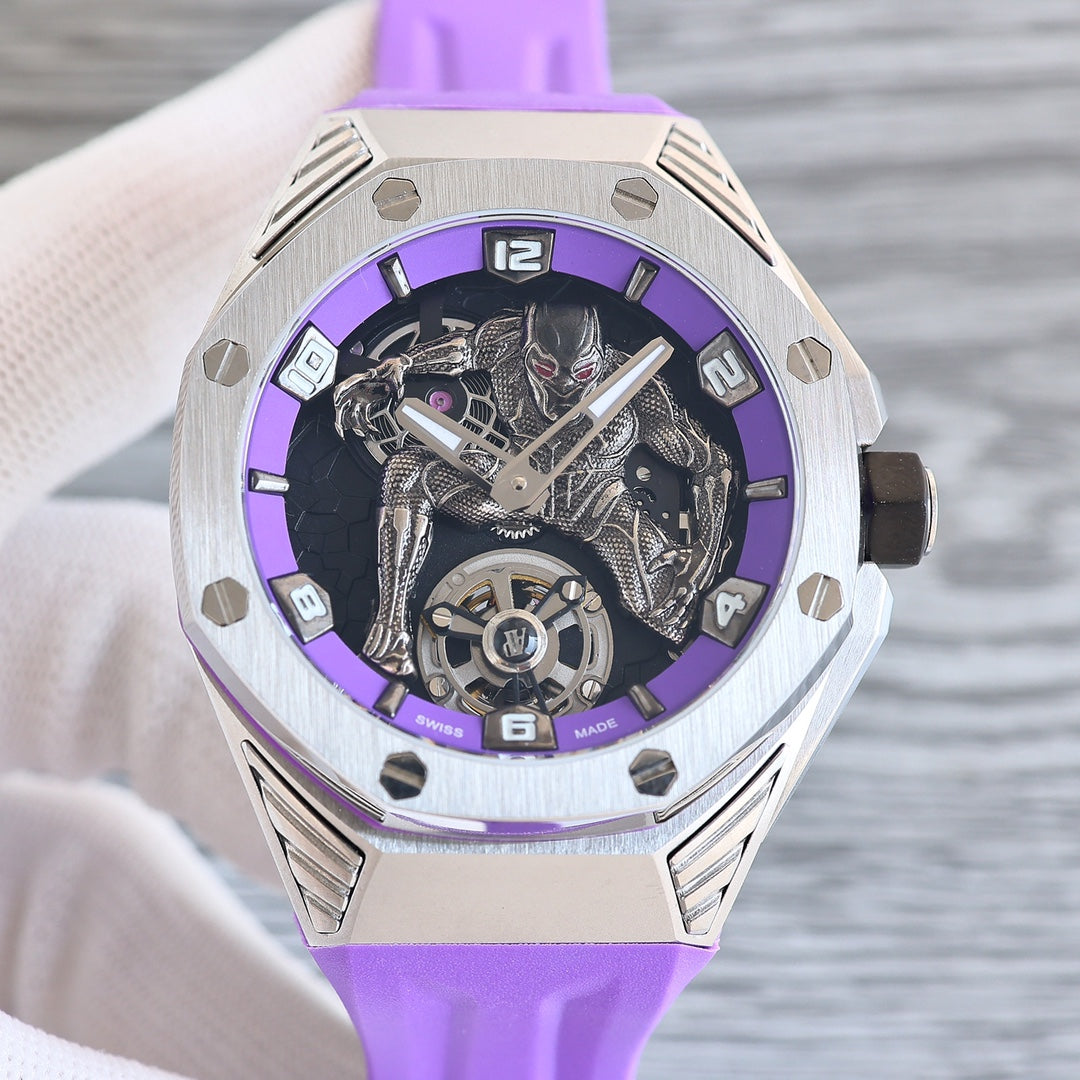 Tourbillon Purple - Purple Rubber - Automatic - 42mm