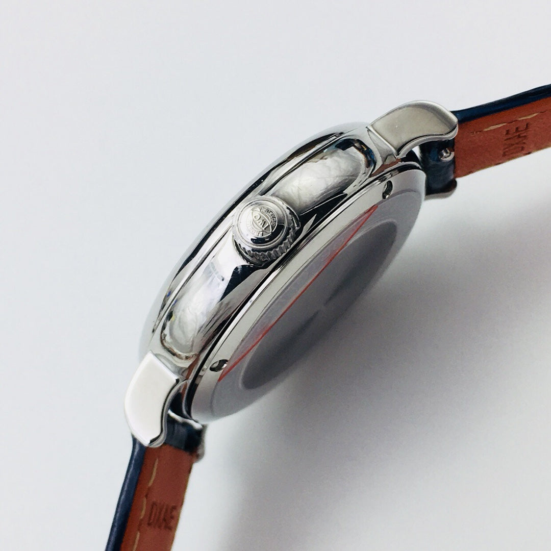 LADY -Silver Blue - Blue Leather - Automatic - 34mm