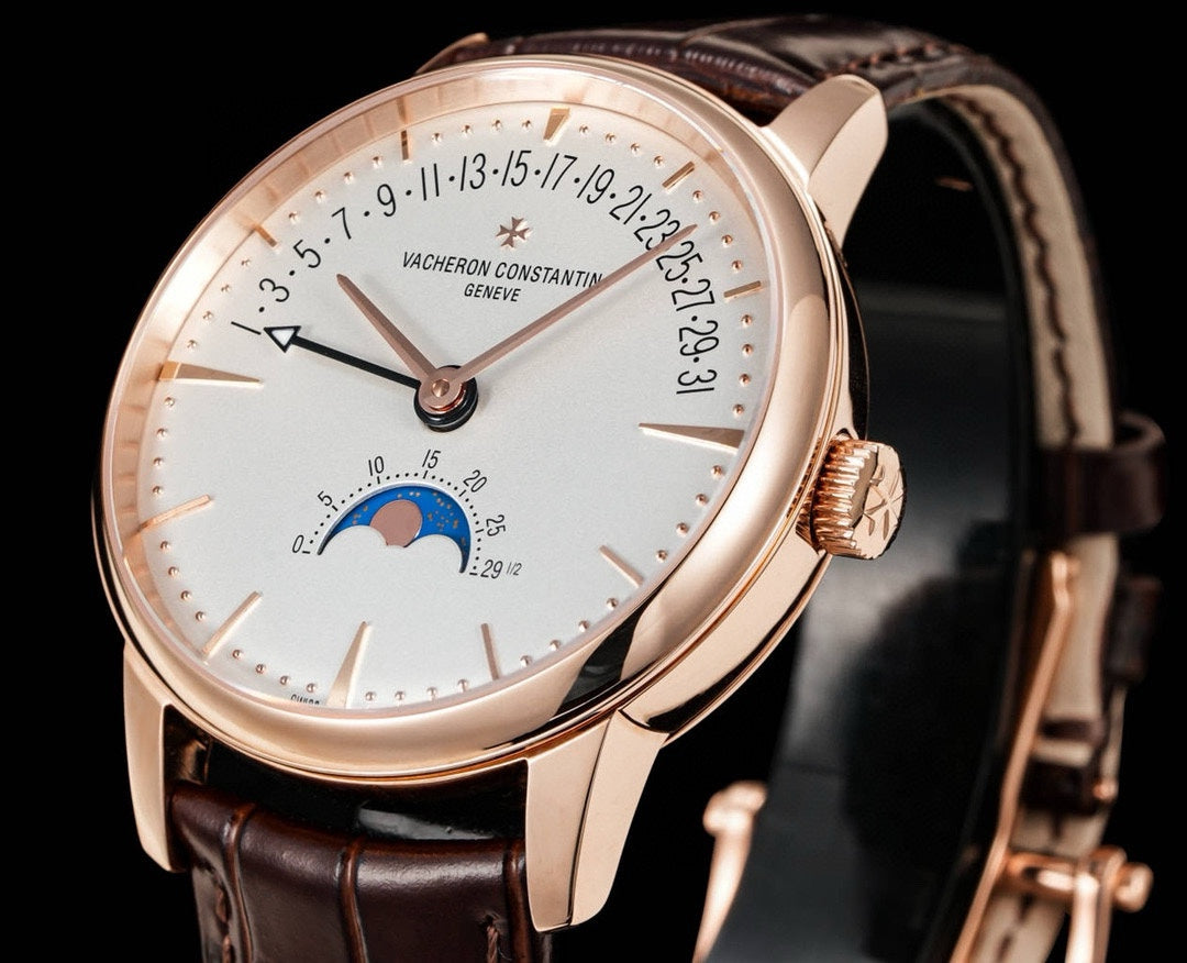 4010U/000R- White Roselgold -Brown Leather - Automatic - 42.5mm
