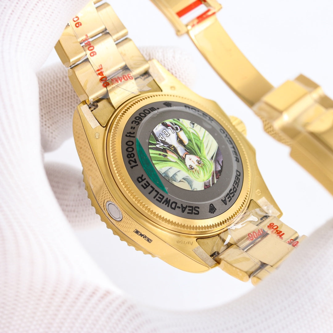 C-Factory -m136668- Blue -Yellow 904L Steel -Automatic- 44mm