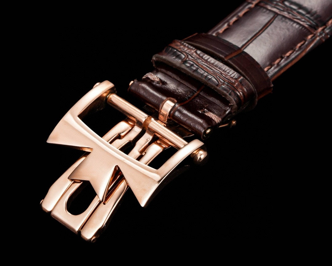 4010U/000R- White Roselgold -Brown Leather - Automatic - 42.5mm