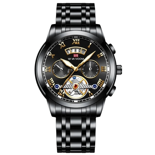TOP! Yellow Gold Ceramic Bezel - Black Rubber - Automatic - 43mm