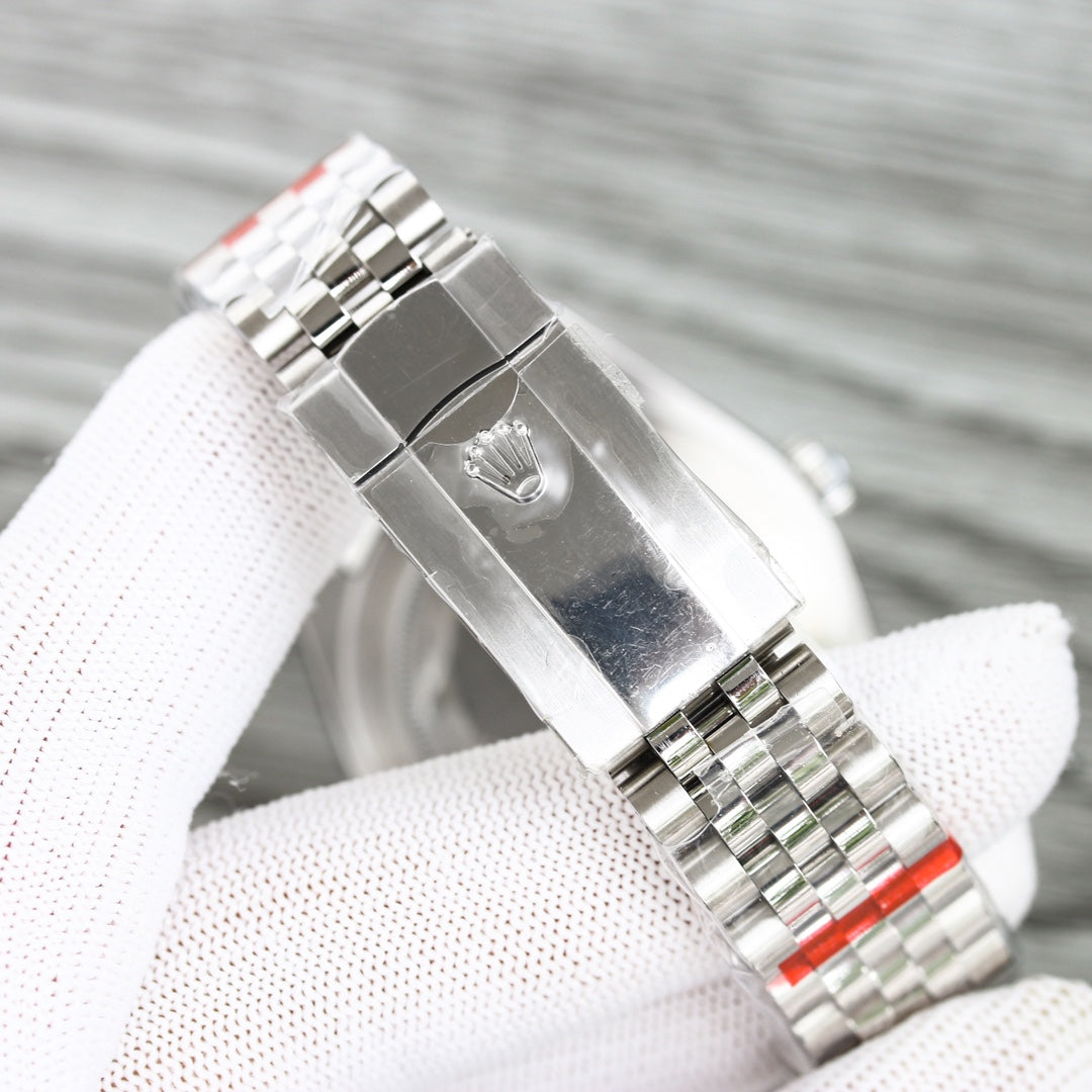 C-Factory - Blue -Smooth bezel- Silver 904L Steel- Automatic - 41mm