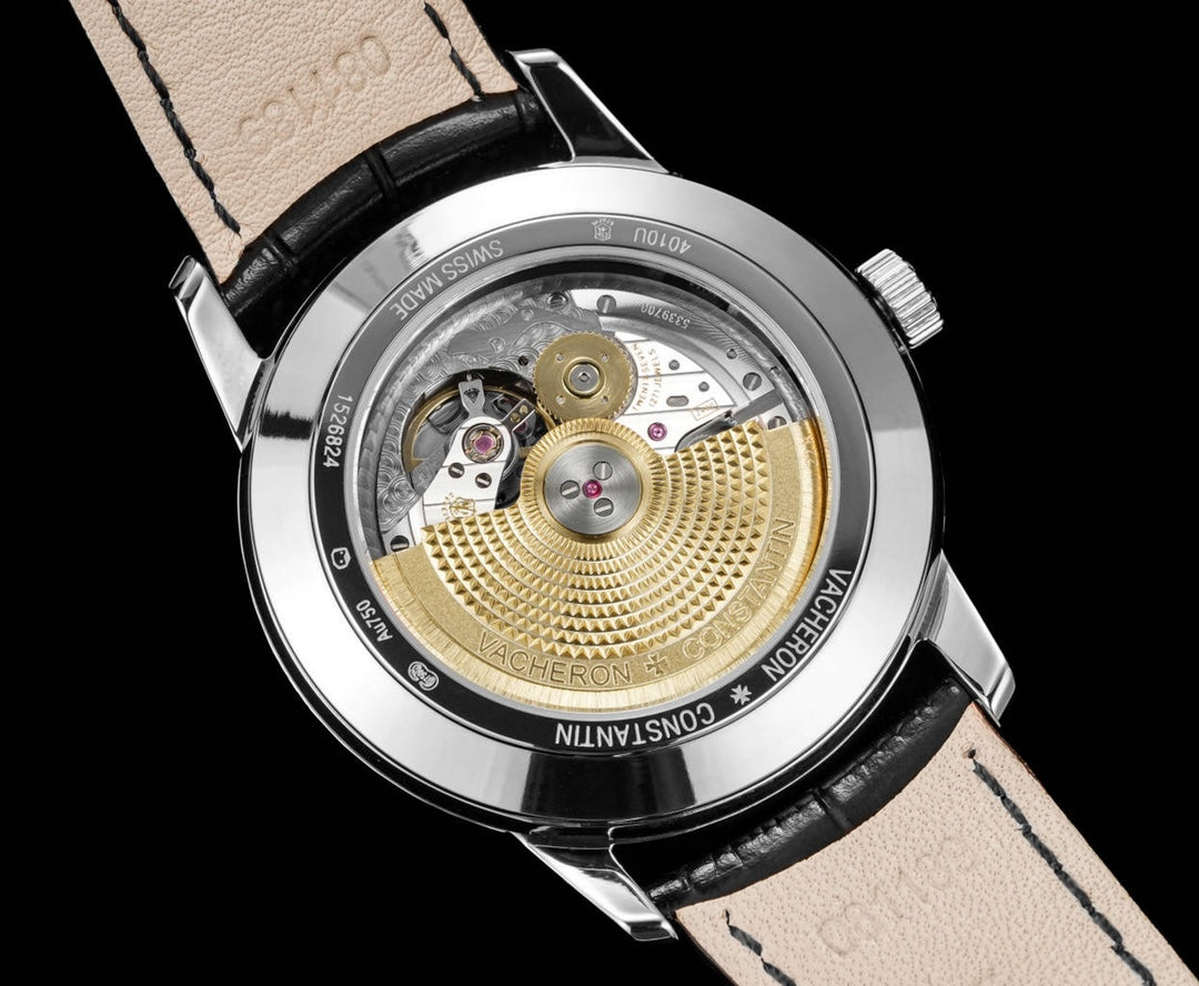 4010U/000R- White Silver -Black Leather - Automatic - 42.5mm