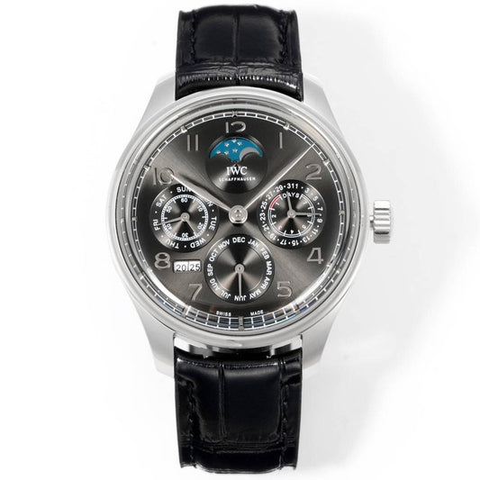 Black Silver - Black Leather - Automatic -42mm