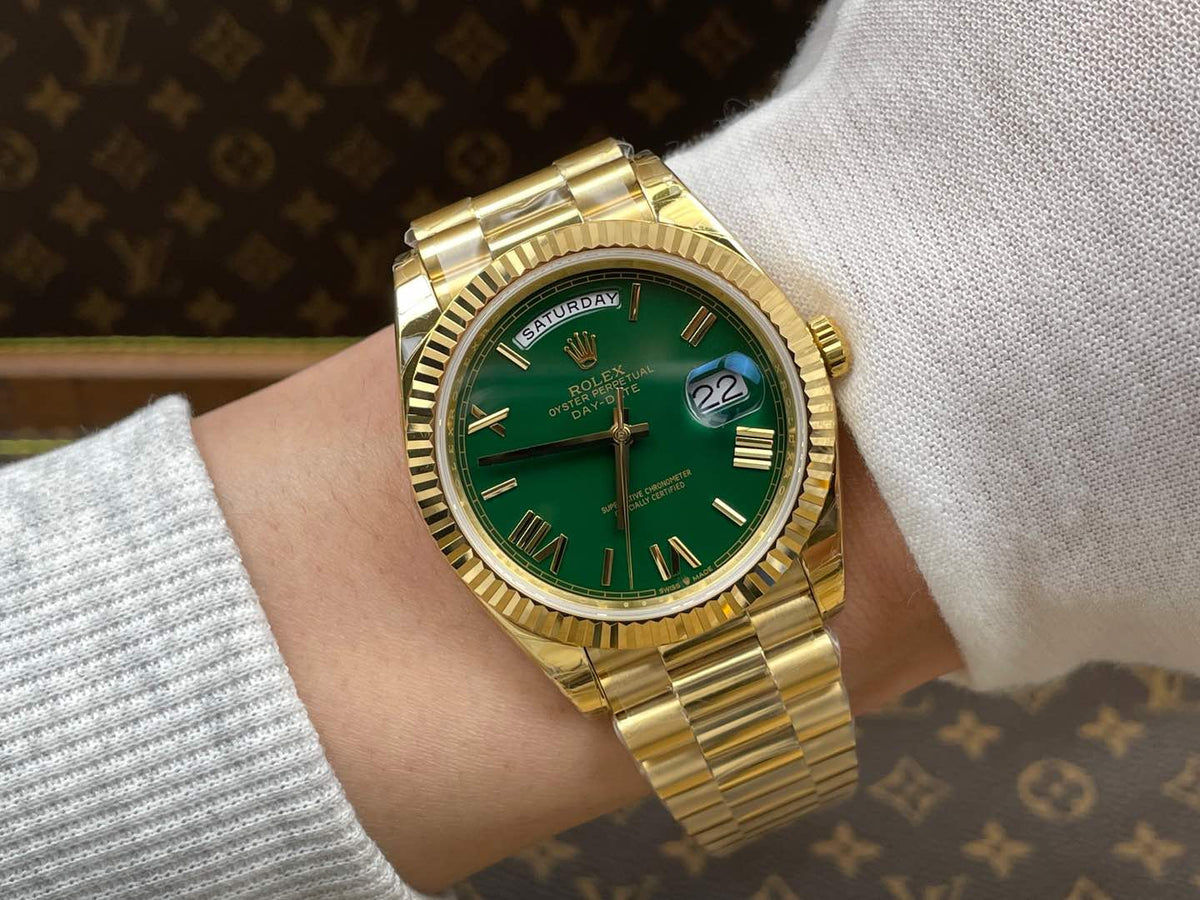Green Yellow - Yellow Gold 904L Steel - Automatic - 40mm