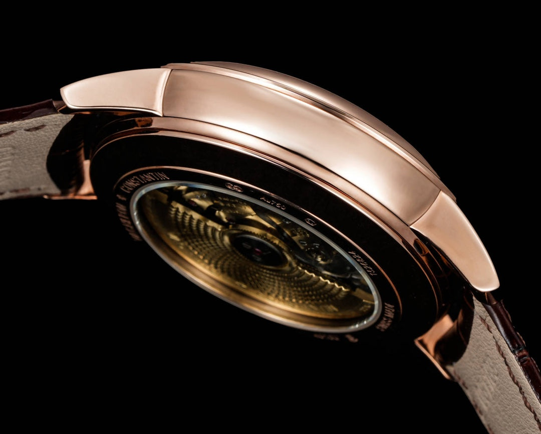 4010U/000R- Black Roselgold -Brown Leather - Automatic - 42.5mm