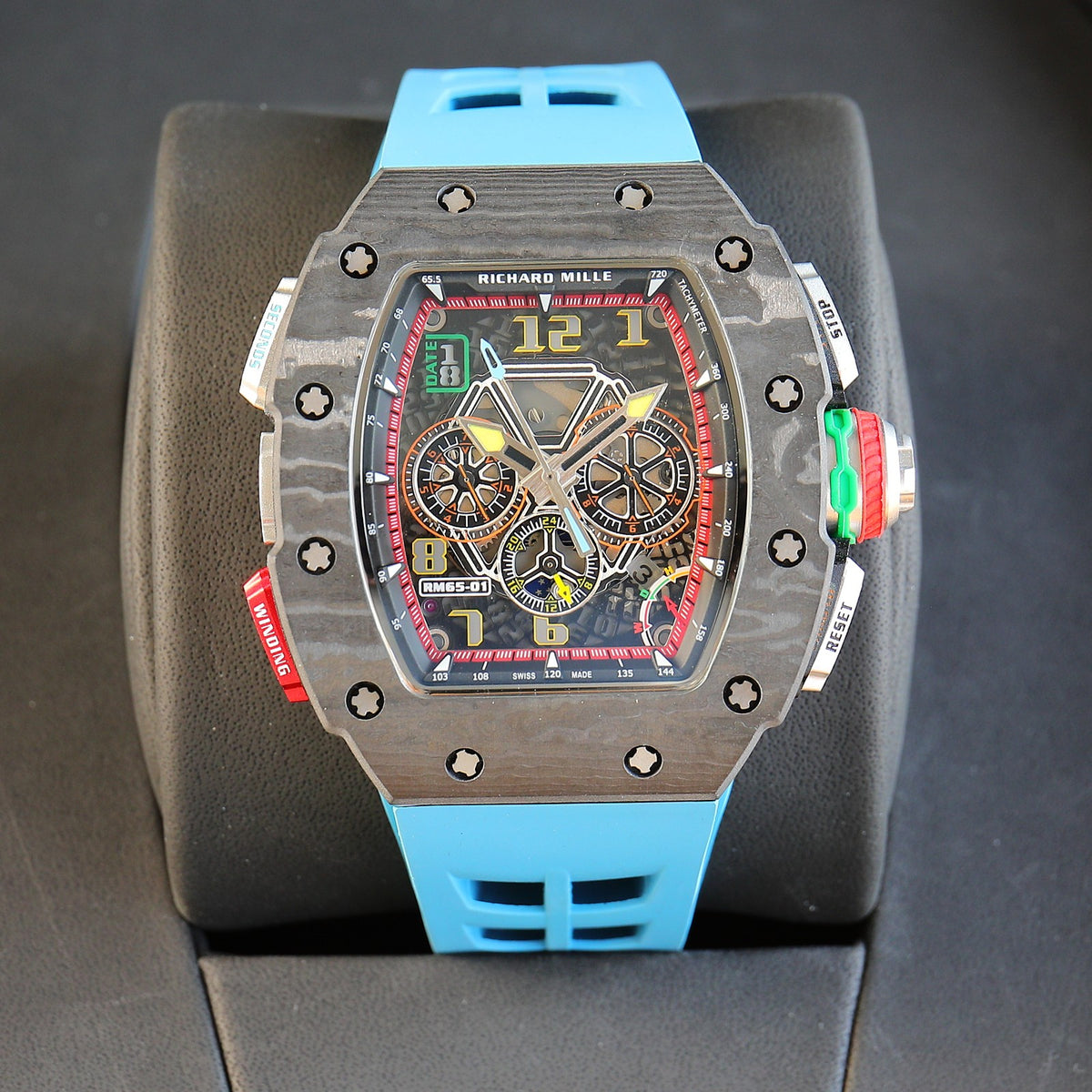 Chronograph - Black Ceramic- Blue Rubber- Self-winding - QUARTZ - 41*49mm