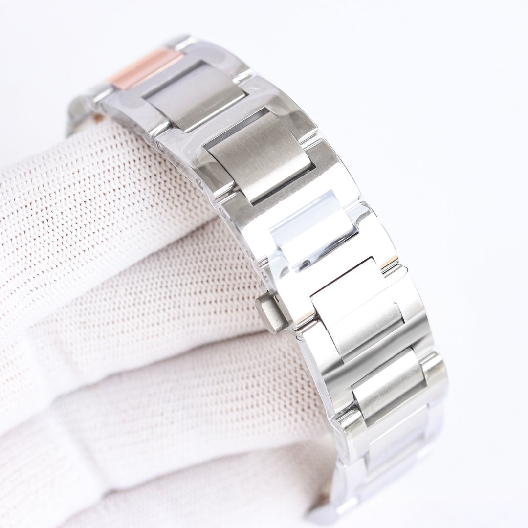 White Rosegold - White Silver - 904L Steel- Automatic - 36/42mm