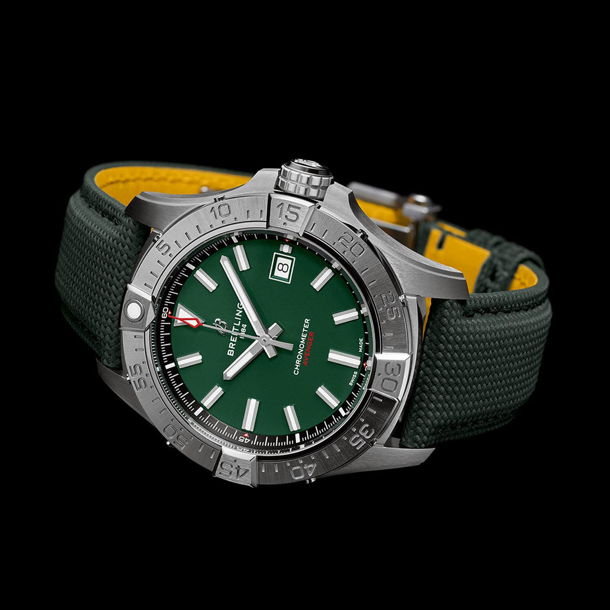 Silver Ceramic- Green AVG - Green Rubber - Automatic - 42mm
