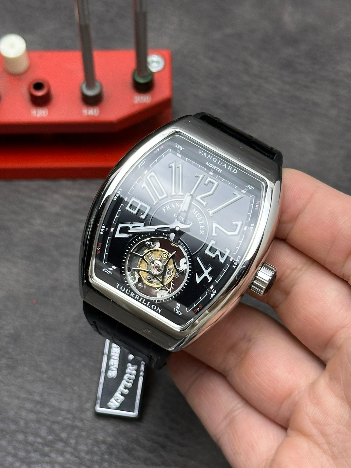 Top! Tourbillon -Black Rubber - Automatic - 44mm