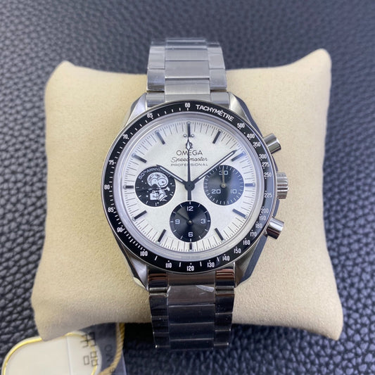 Black Ceramic - Silver 904L Steel- Chronograph - Manual winding - 42mm