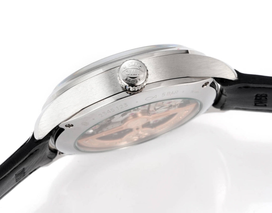 Black Silver - Black Leather - Automatic -42mm
