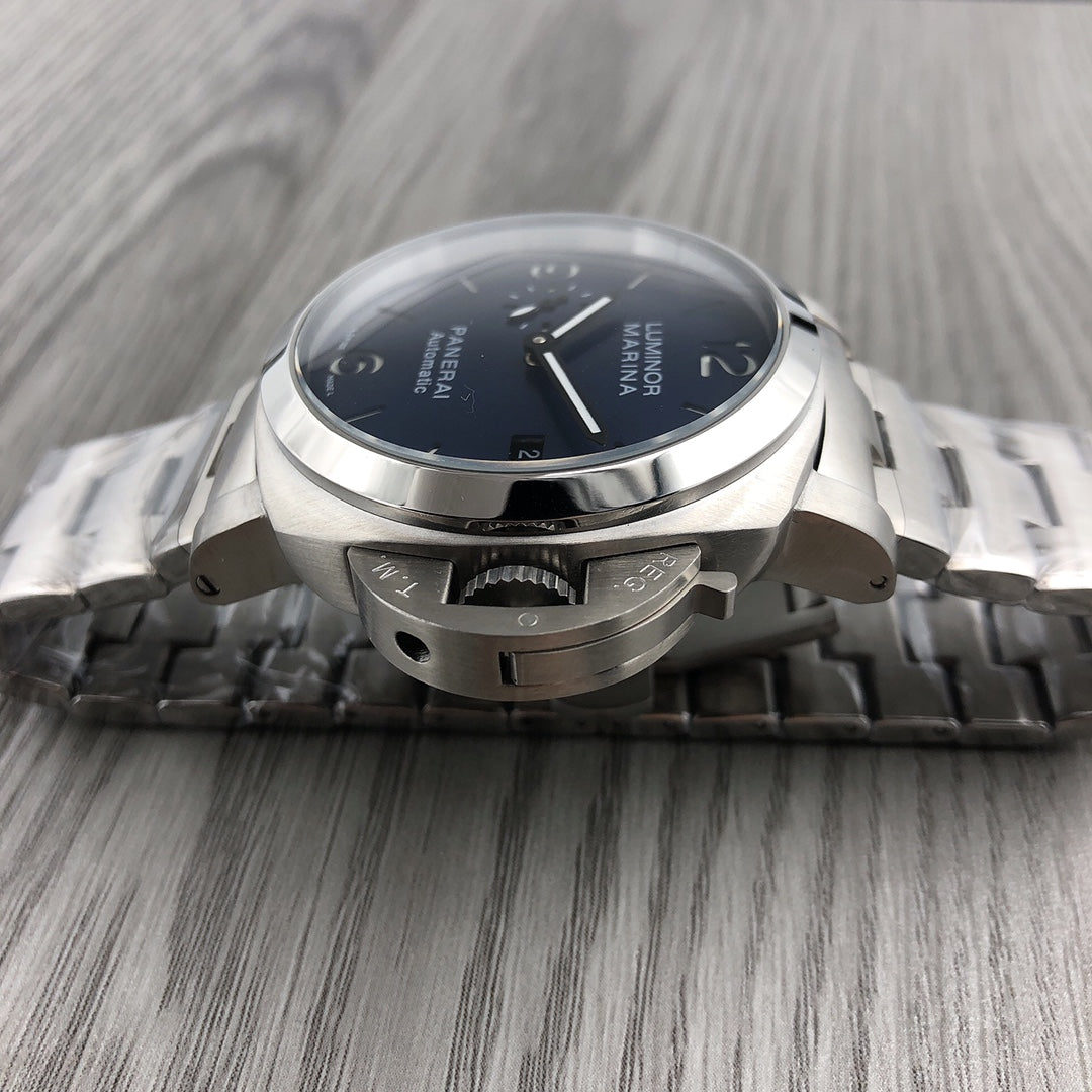 Blue Silver -904L Steel - White 904L -Automatic - 44mm