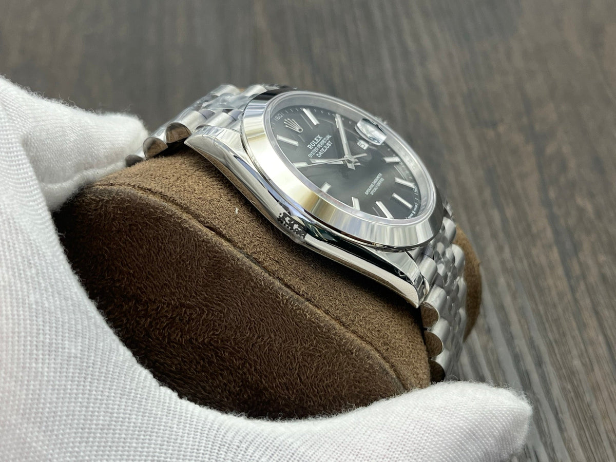 C-Factory -Black - Smooth Bezel - Silver 904L Steel- Automatic - 41mm
