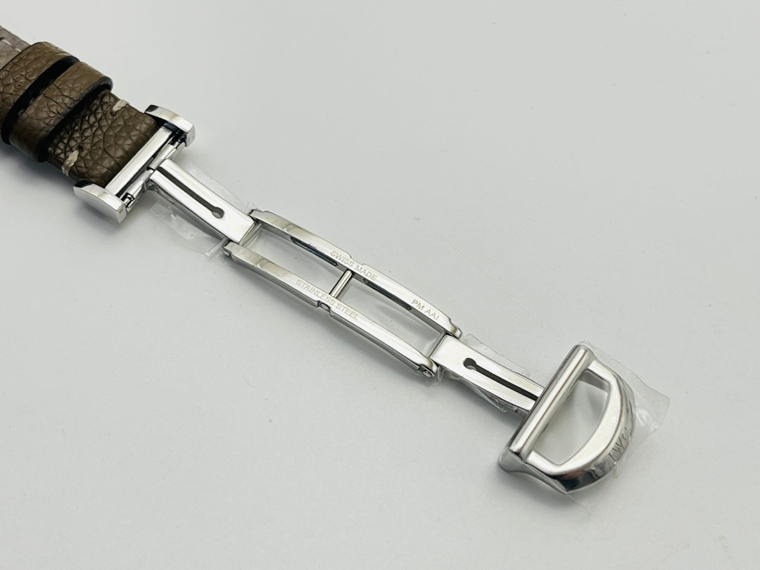 LADY -Silver Wthite - Brwon Leather - Automatic - 34mm