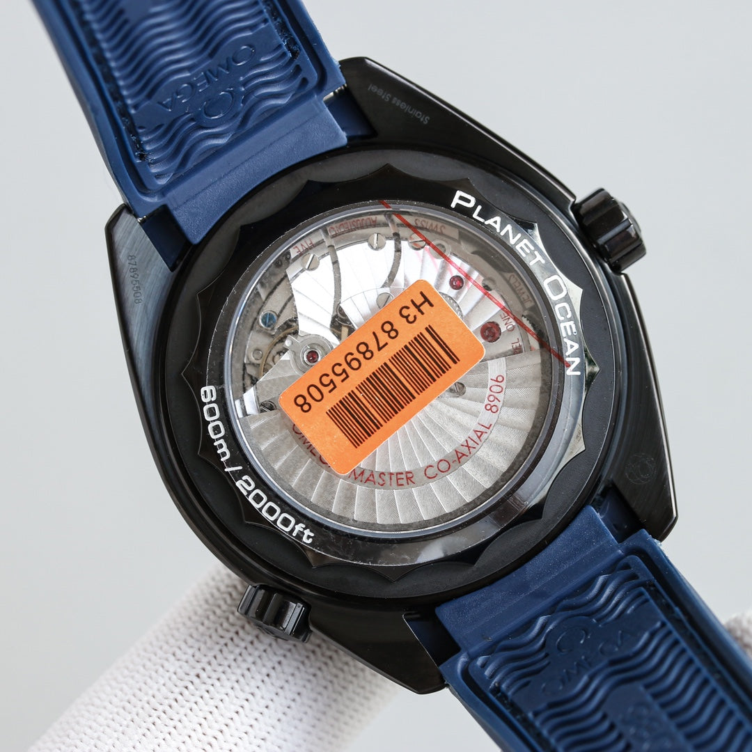 Black Blue Steel - Blue Leather - Automatic - 45.5mm