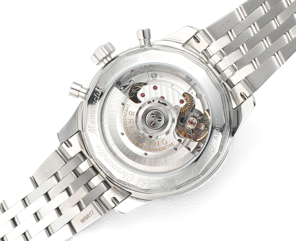 Chronograph - White Ceramic - Black- N-Timer - 904L Steel - Automatic - 43mm