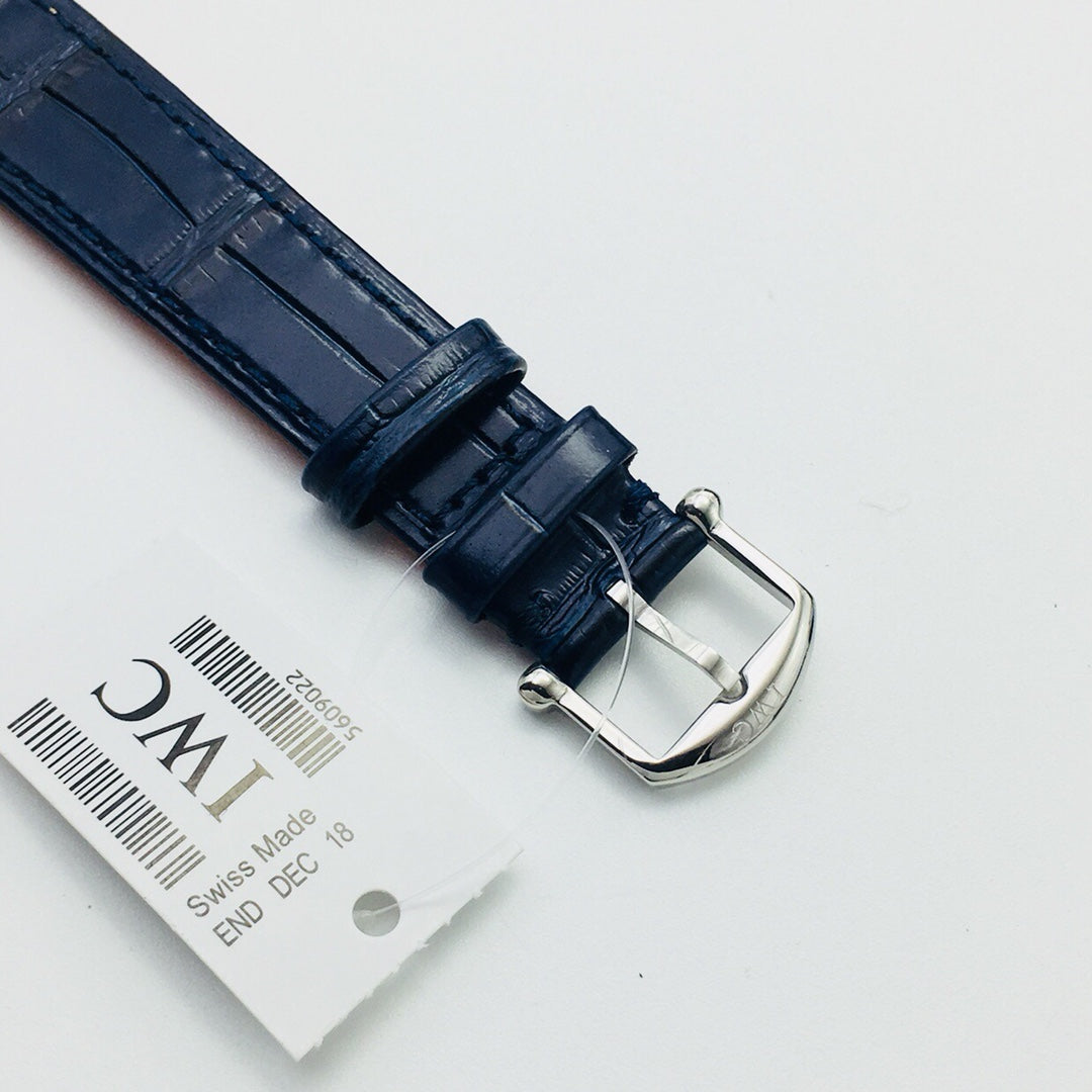 LADY -Silver White - Blue Leather - Automatic - 34mm