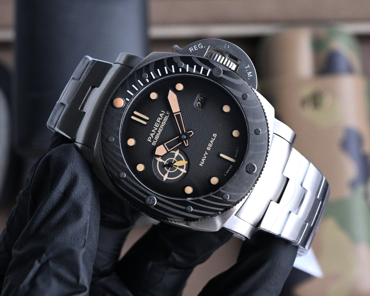 316L Black Silver - White 316L Steel - Automatic - 47mm