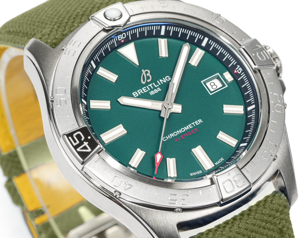 Silver Ceramic- Green AVG - Green Rubber - Automatic - 42mm