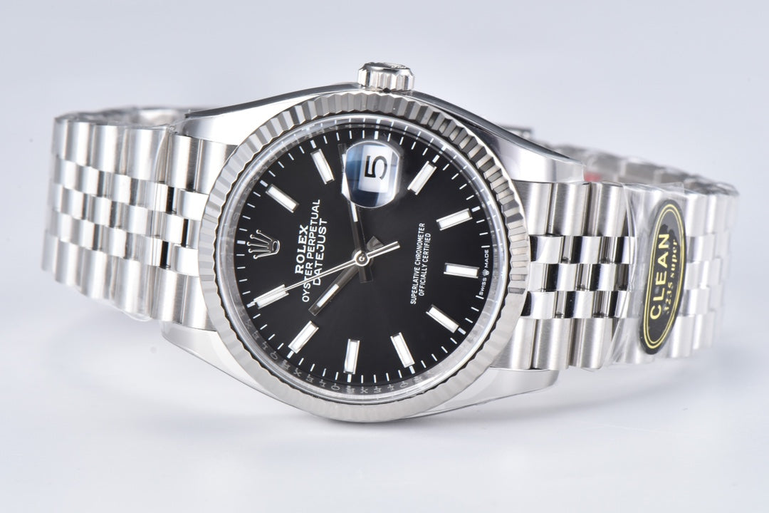 C-Factory -Black - Silver 904L Steel- Automatic - 36mm