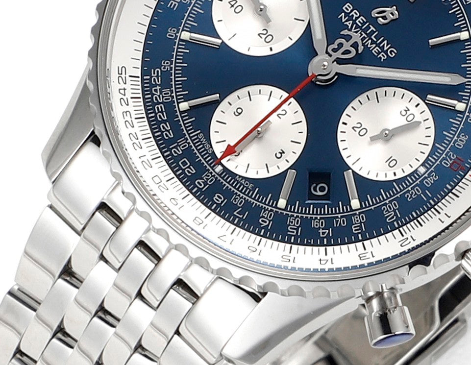 Chronograph - White Ceramic - Blue- N-Timer - 904L Steel - Automatic - 43mm