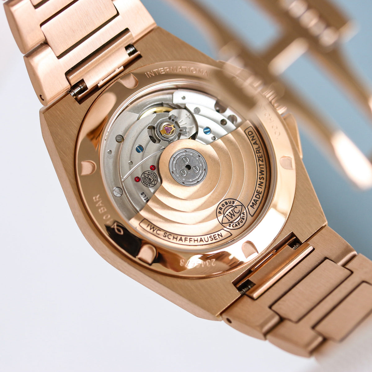 LADY -Pink -Rhinestone bezel- Yellow gold 904L Steel - Automatic -35mm