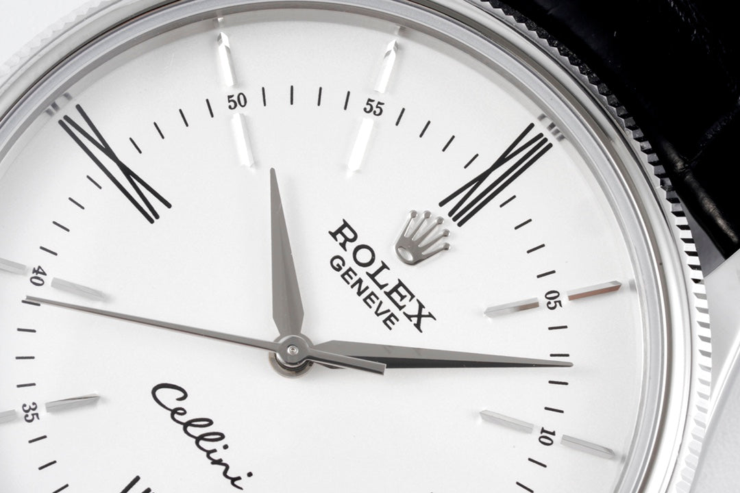 White -904L Silver - Black Leather - Automatic - 39mm