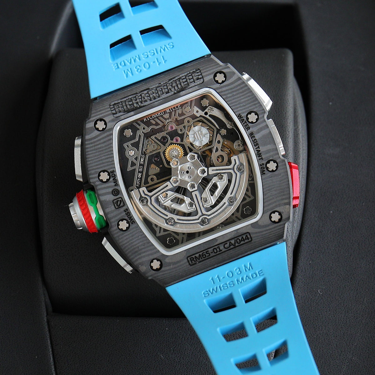 Chronograph - Black Ceramic- Blue Rubber- Self-winding - QUARTZ - 41*49mm